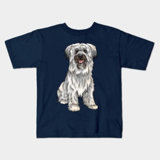 Cute Pyrenean Shepherd Dog | Sheepdog Kids T-Shirt